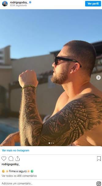 image Rodrigo Godoy, ex de Preta Gil causa polêmica com postagem após a morte da cantora