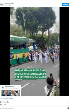 image-2 Forças Armadas realizam tradicional desfile nas festividades do 7 de Setembro em Salvado