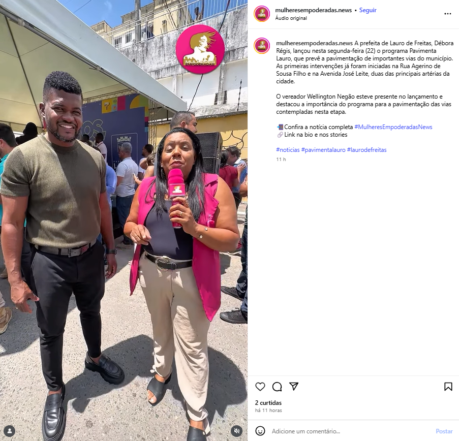 image-4 Mandato na rua:  Vereador Wellington Negão  destaca a importância do programa para a pavimentação das vias contempladas nesta etapa.